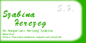 szabina herczeg business card